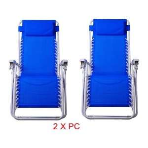 com Two New Foldable Zero Gravity Chair Recliner Lounge Patio Chairs 