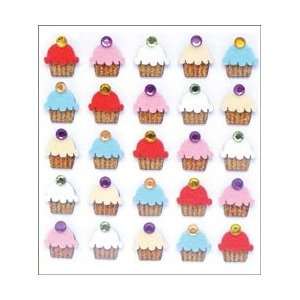  Sticko Mini Repeats Stickers Cupcakes; 3 Items/Order Arts 