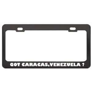 Got Caracas,Venezuela ? Location Country Black Metal License Plate 