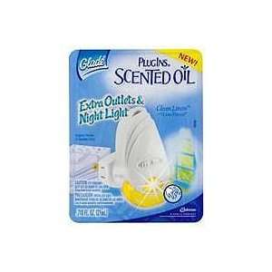  Plugins Scented Oil, Night Light With Extra Outlets 