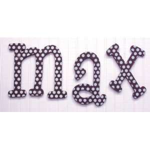  My Baby Sam Polka Dot Letter a, Brown/White Baby