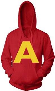  Alvin and the Chipmunks Alvin A Red Hoodie Sweatshirt 