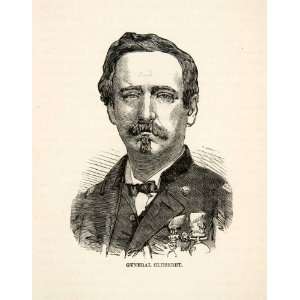  1871 Wood Engraving General Gustave Paul Cluseret Paris 