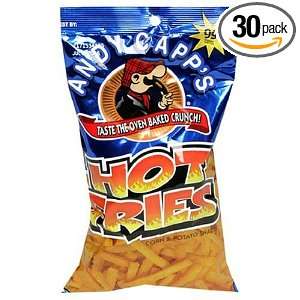 Andy Capp Hot Fries, 3.5 Ounce Bags (Pack of 30)  Grocery 