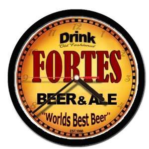  FORTES beer and ale cerveza wall clock 