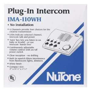  Nutone Plug In Intercom (IMA 110WH)