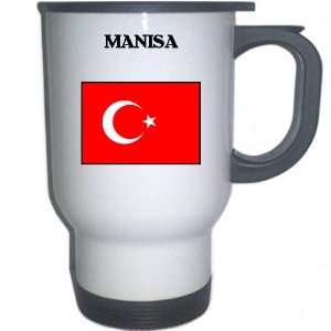  Turkey   MANISA White Stainless Steel Mug Everything 