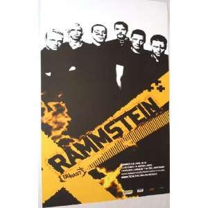  Rammstein Poster   Concert Flyer   Argentina