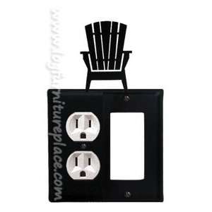  Wrought Iron Adirondack Double Outlet/GFI Cover