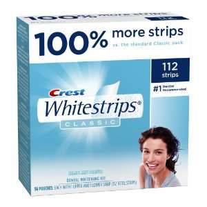  Crest Classic 100% More Pack Whitestrips, 112 Count 