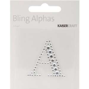    Kaisercraft Silver A Bling Alphas Letter Arts, Crafts & Sewing