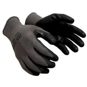 120 pairs, Nitrile Coated Work Gloves   Gray 13 Gauge Nylon, Black 