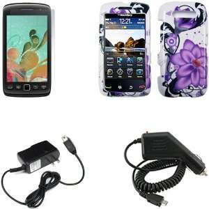  iFase Brand Blackberry Torch 9850/9860 Combo Violet Lily 