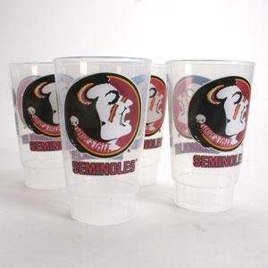 Florida State Plastic Tailgate Cups   Set of 4 Sports 