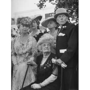 Residents Waiting to Greet the King and Queen at the Garden Party 