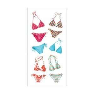  Paper House Stickers 2X4 3/Pkg   Bikinis Bikinis