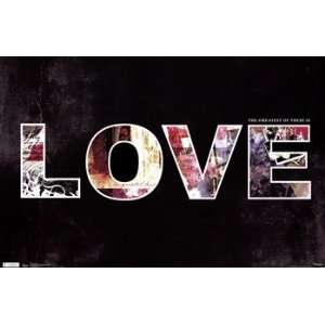  Love   1 Corinthians 1313 Poster (34.00 x 22.00)