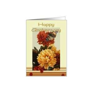  Anniversary mums and butterfly Card Health & Personal 