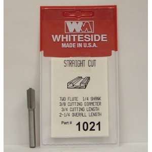  Whiteside   WS1021   3/8 Single Flute CT Straight Bit 