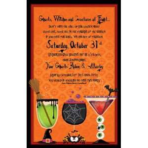  Spirits and Spooks Halloween Party Invitations Health 