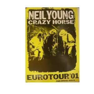   Neil Young Poster Crazyhorse Eurotour 2001 Commercial 