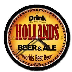  HOLLANDS beer and ale cerveza wall clock 