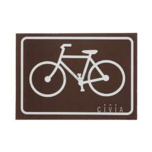  Civia Bike Friendly Sticker Brown Reflective Sports 