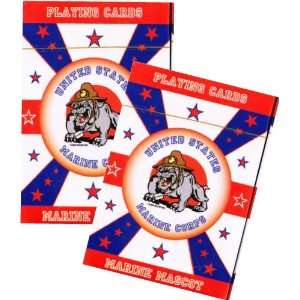  U.S. Marine Corps Playing Cards (With Mascot) 2 Decks 
