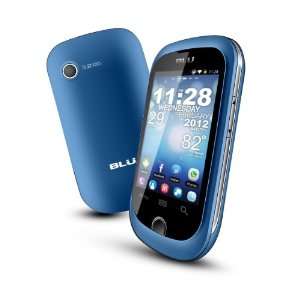   Dual Sim, Video Call, GPS and Wi Fi   Blue Cell Phones & Accessories