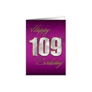  Bling Happy Birthday   109th Card Toys & Games