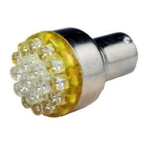  19 LED 12V Amber 1156 Bayonet Bulb (100°)