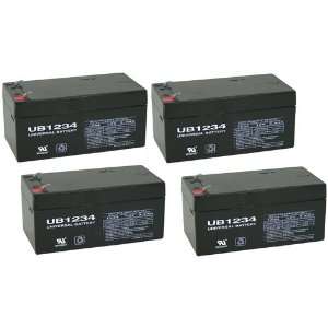  12 Volt 3 Ah SLA UPS Battery   4 Pack Electronics