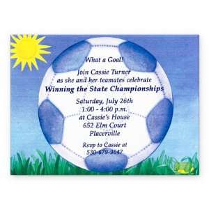  Soccer Birthday Invitation