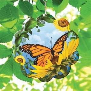   AD120 10 Designer Animated Butterfly Disk Wind Chime
