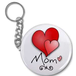  Creative Clam Mom Mothers Day 2.25 Button Style Key Chain 