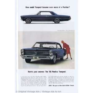 1965 Pontiac Tempest Coupe Vintage Ad 
