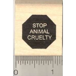  Stop Animal Cruelty Rubber Stamp Arts, Crafts & Sewing