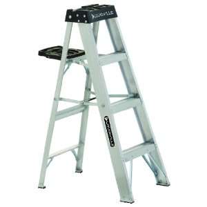 Louisville Ladder AS3004 300 Pound Duty Rating Aluminum Stepladder, 4 