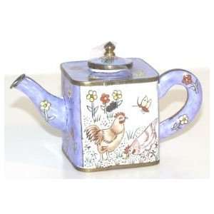  Chickens ~ Copper Teapot