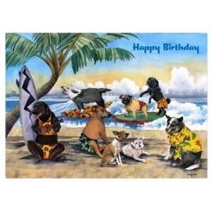 Hawaiian Birthday Card Party Animals