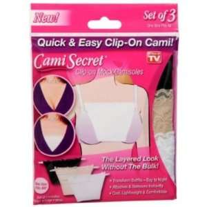  Cami Secret Clip On Mock Camisole In 3 Colors Case Pack 6 