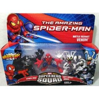   Super Hero Squad 3Pack Battle Against Venom SpiderMan, AntiVenom Venom