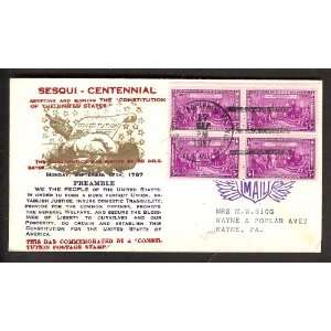   54) First Day Cover; 150th Anniversary; Constitution 