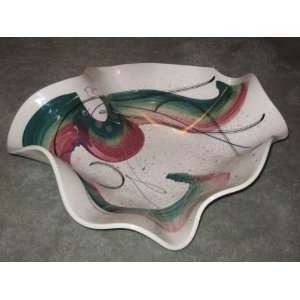   Ceramic Art Pottery Large 15x5 Inch Centerpiece Bowl 