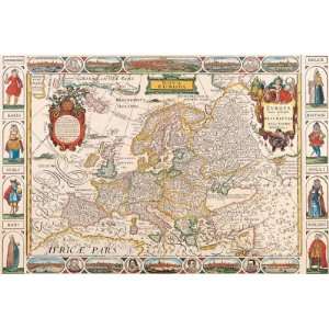    Nicholas Visscher   Antique Map   Nova Europa, 1652