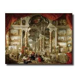    Gallery With Views Of Modern Rome 1759 Giclee Print