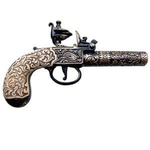   Pocket Pistol by Kumbley & Brum, London 1795   Brass 