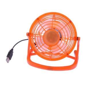    Orange Adjustable Plastic USB Mini PC Computer Fan