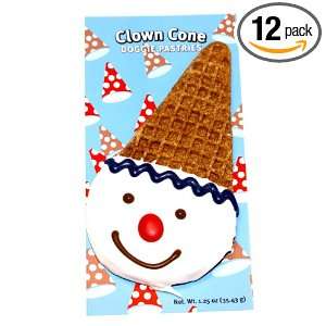   Gourmet Doggie Pastries Clown Cone, 1.1 Ounce Cookes (Pack of 12