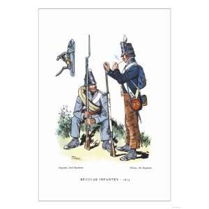  Regular Infantry, 1814 Giclee Poster Print, 24x32
